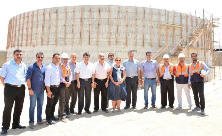  رئيسة الاتحاد الاوروبي للتعاون في فلسطين تزور مصلحة مياه بلديات الساحل وبعض مشاريعها الاستراتيجية